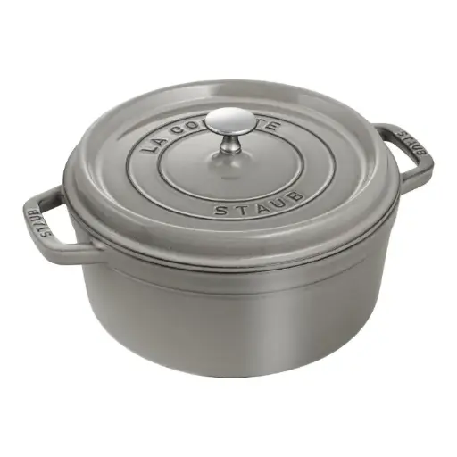 Staub La Cocotte Cocotte 26 cm / 5,25 l, Rond, Grafietgrijs