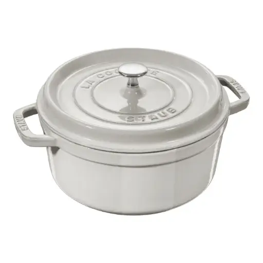 Staub La Cocotte Cocotte 26 cm / 5,25 l, Rond, White truffle