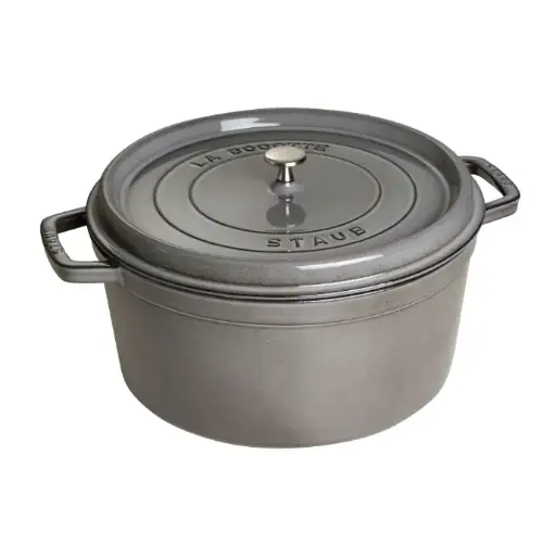 Staub La Cocotte Cocotte 30 cm / 8,4 l, Rond, Grafietgrijs