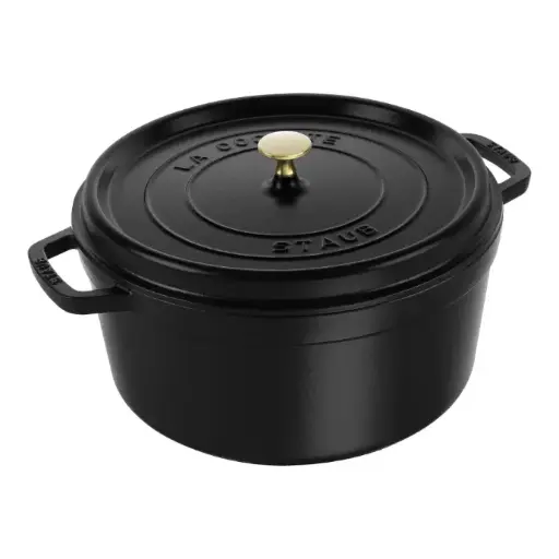 Staub La Cocotte Cocotte 34 cm / 12,5 l, Rond, Zwart