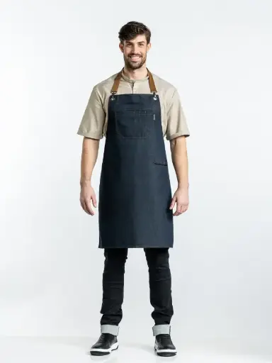 Schort Chaud Devant - Clip Black Denim W70 - L85