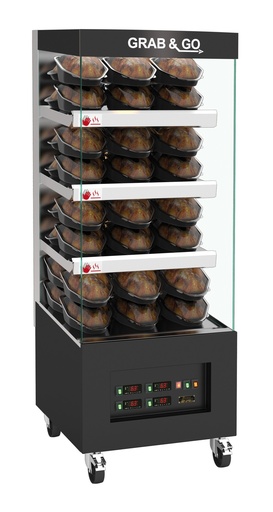 [106-2400] Saro zelfbedieningsdisplay, 4 schappen, 6MCV4LS.1 106-2400