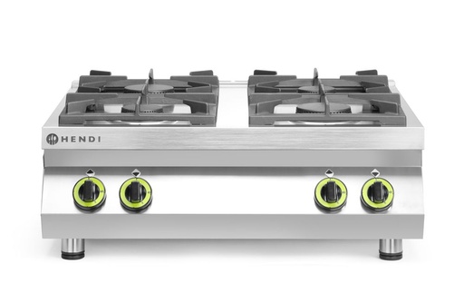 [227381] HENDI Gasfornuis 4-pits Kitchen Line - tafel model 227381