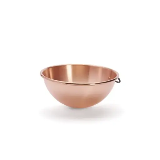 Beslagkom koper - 26 cm - halfrond / conisch -  De Buyer